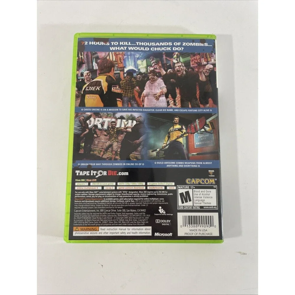 Dead Rising 2 (Microsoft Xbox 360, 2010) Complete With Manual CIB